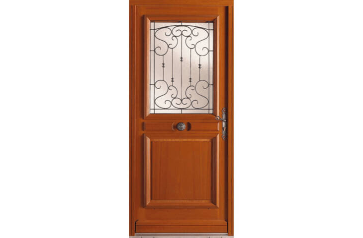Porte châssis ouvrant vitré et grille