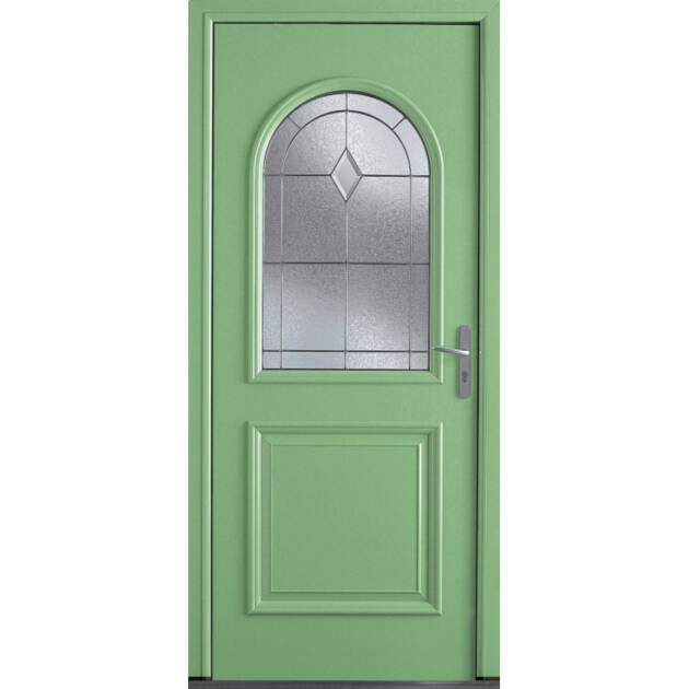 Porte classique avec vitrage arrondi