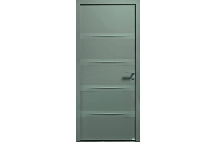 Porte contemporaine avec reliefs
