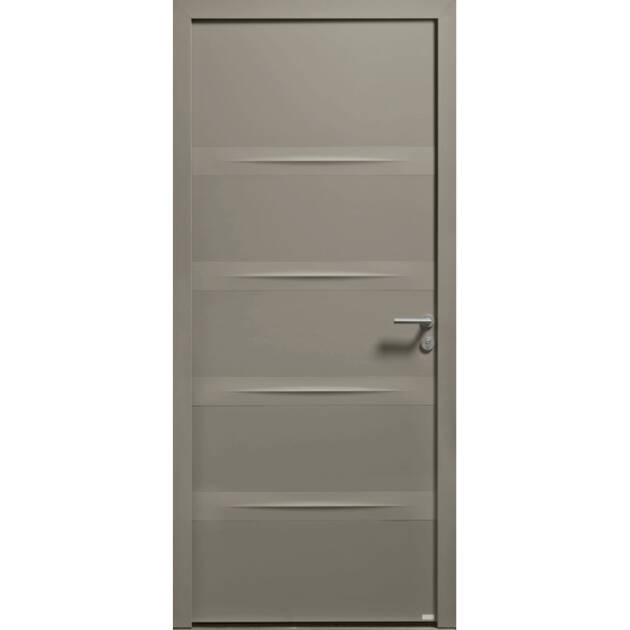 Porte contemporaine sans vitrage