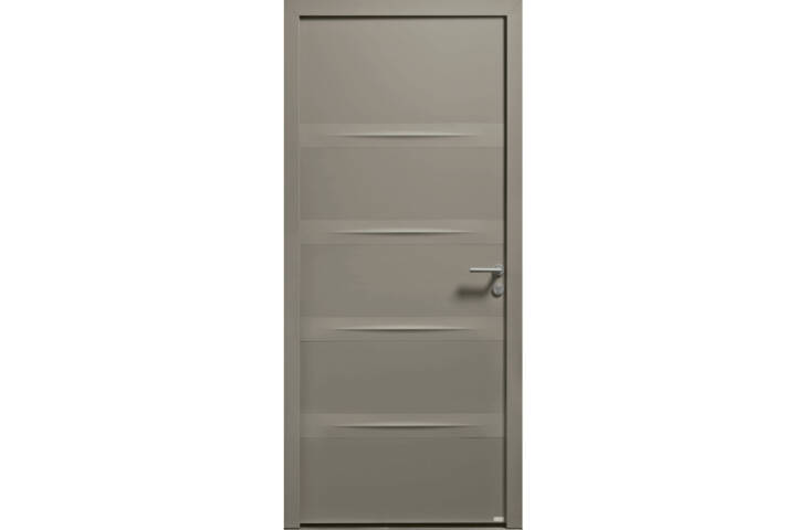 Porte contemporaine sans vitrage