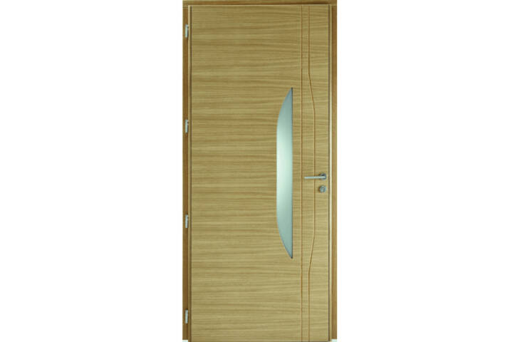 Porte contemporaine vitrée demi-lune – Image 3