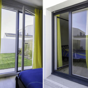 Porte-fenêtre alu bicoloration