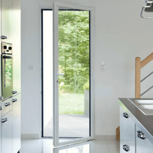 Porte-fenêtre aluminium blanche