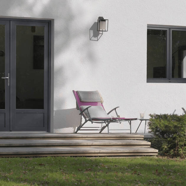 Porte fenêtre PVC gris anthracite