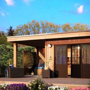 Porte de garage battante esprit atelier