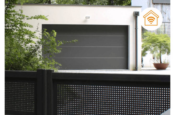 Porte de garage connectée