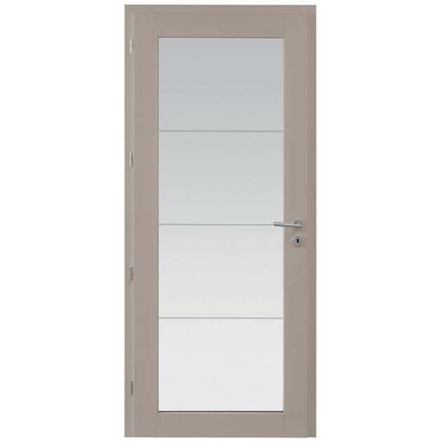 Porte grand vitrage vertical