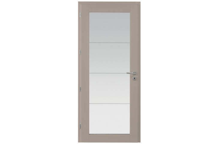 Porte grand vitrage vertical