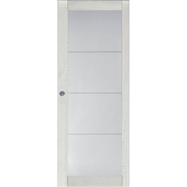 Porte intérieure coulissante vitrée