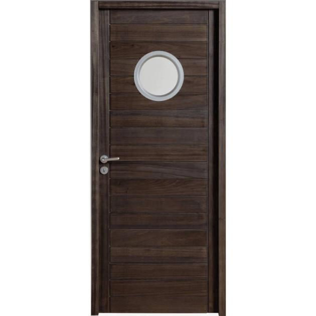 Porte intérieure en bois exotique