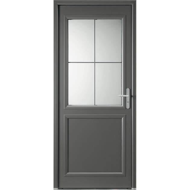 Porte mi-vitrée 4 carreaux