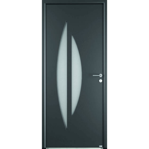 Porte moderne 2 vitrages