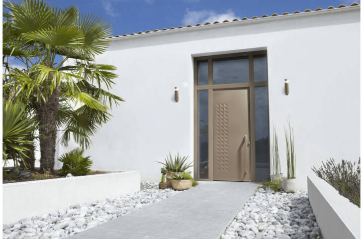 Porte moderne aux motifs origamis – Image 3