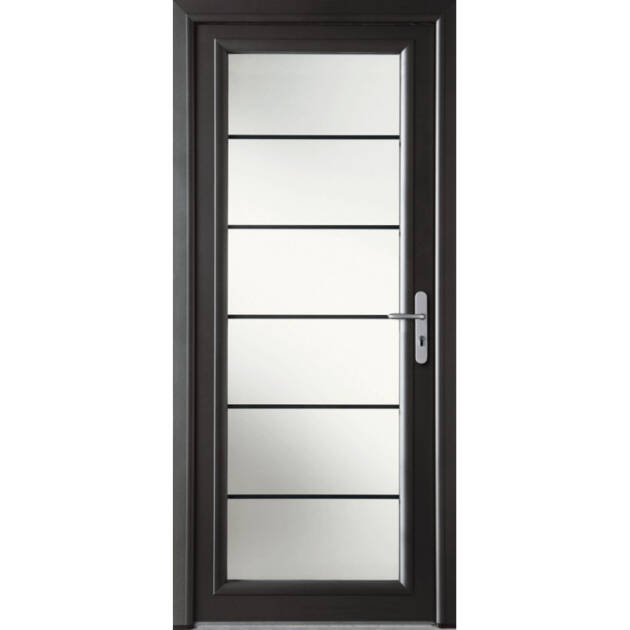 Porte moderne grand vitrage