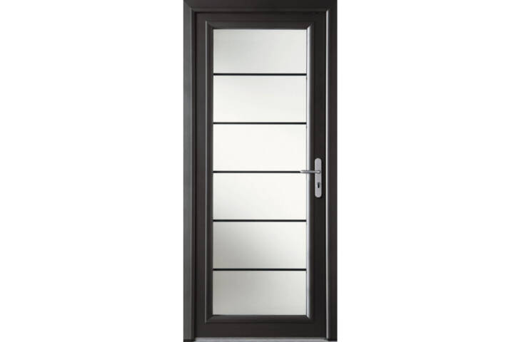 Porte moderne grand vitrage