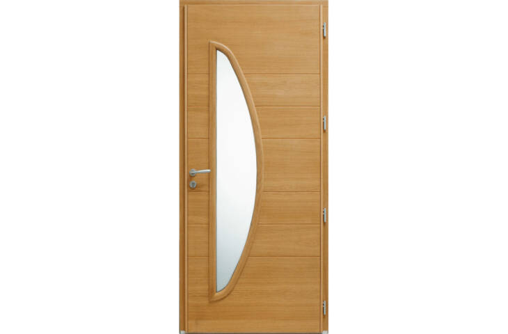 Porte moderne vitrée demi lune – Image 4