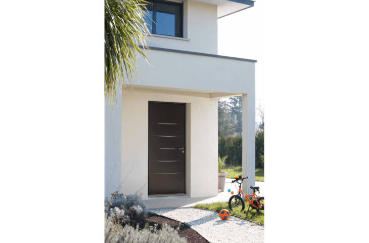 Porte pleine 5 inserts décoratifs – Image 3