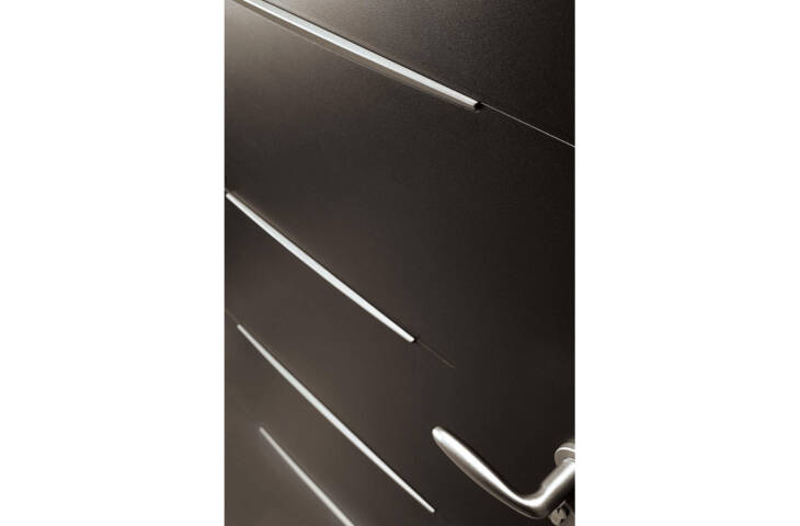 Porte pleine 5 inserts décoratifs – Image 4