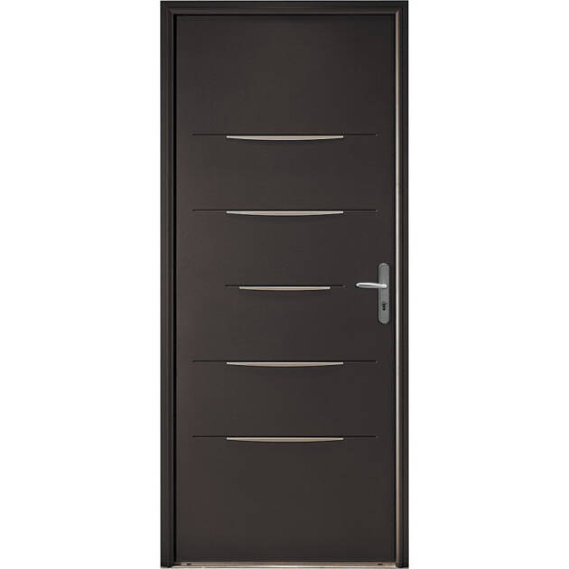 Porte pleine 5 inserts décoratifs