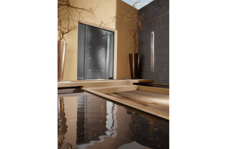 Porte pleine 8 inserts décoratifs – Image 3