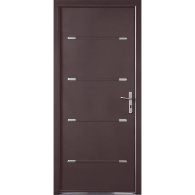 Porte pleine 8 inserts décoratifs