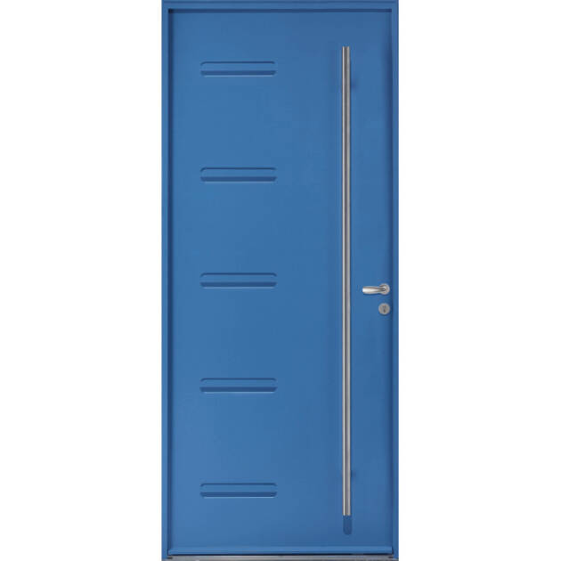 Porte pleine avec barre de tirage
