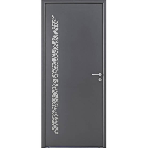 Porte pleine avec motifs déco