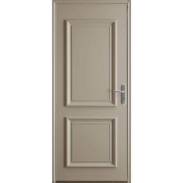 Porte pleine avec moulures