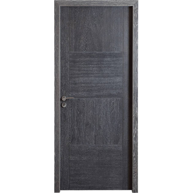 Porte pleine contemporaine bois massif