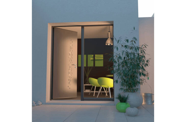 Porte pleine motifs galets opaques – Image 3