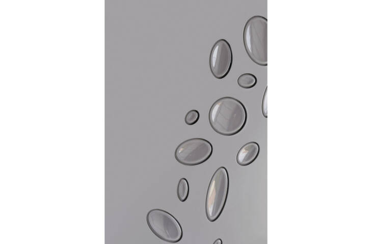 Porte pleine motifs galets opaques – Image 4