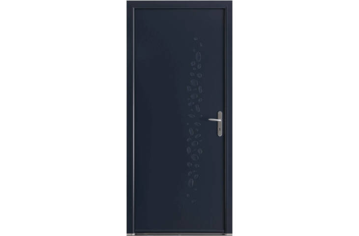 Porte pleine motifs galets opaques – Image 5
