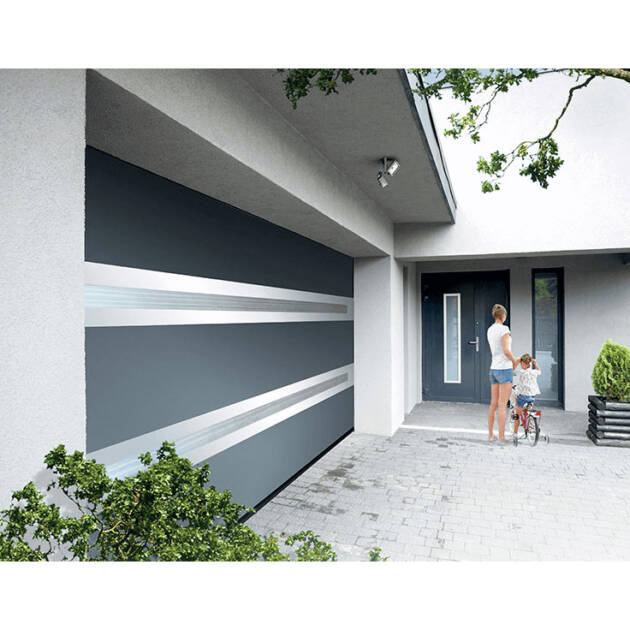 Porte sectionnelle panoramique Premium