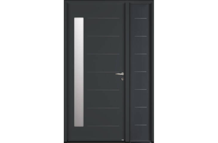 Porte vitrage vertical et rainures – Image 3