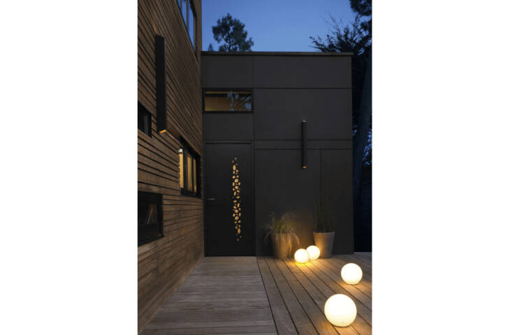 Porte vitrée avec motifs bulles – Image 3