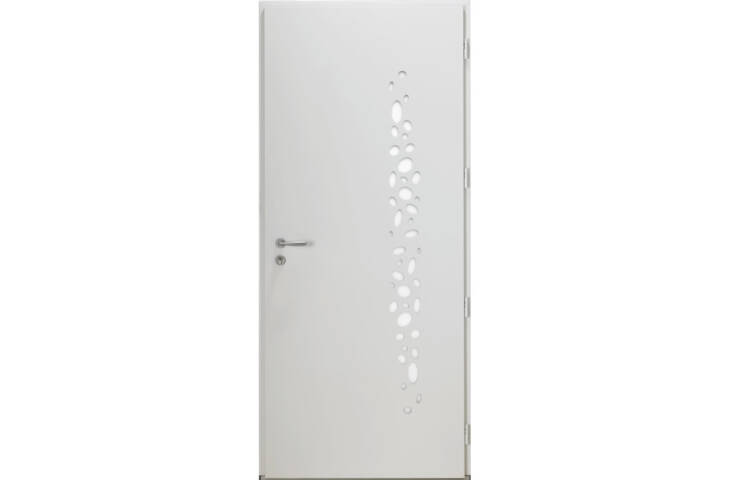 Porte vitrée avec motifs bulles – Image 4