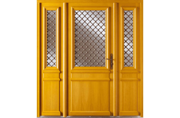 Porte vitrée et grille décorative – Image 3