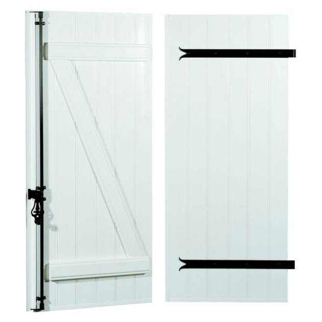 Volet battant PVC 24mm à écharpes